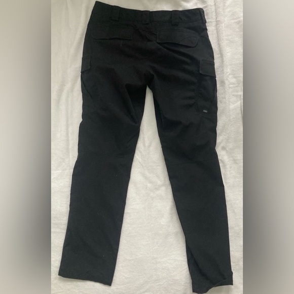 5.11 Tactical Pants Womens 12 Long 12L Black Cargo Utility Outdoor Workwear - Picture 3 of 9